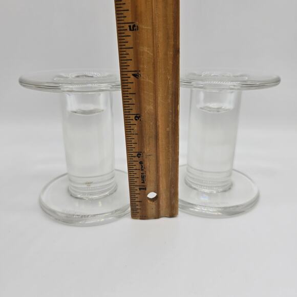 Marc Aurel Nachtmann Crystal Taper Candle Holders Set of 2 Made in Germany - Picture 6 of 8